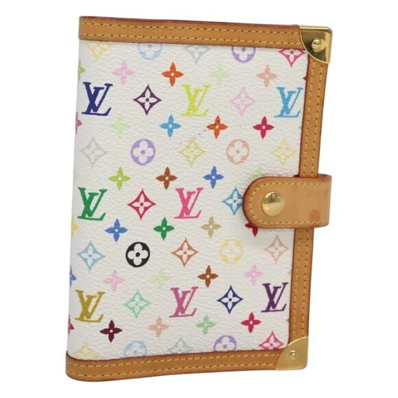 LOUIS VUITTON Multicolor Agenda PM Day Planner Cover White - Picture 1 of 16